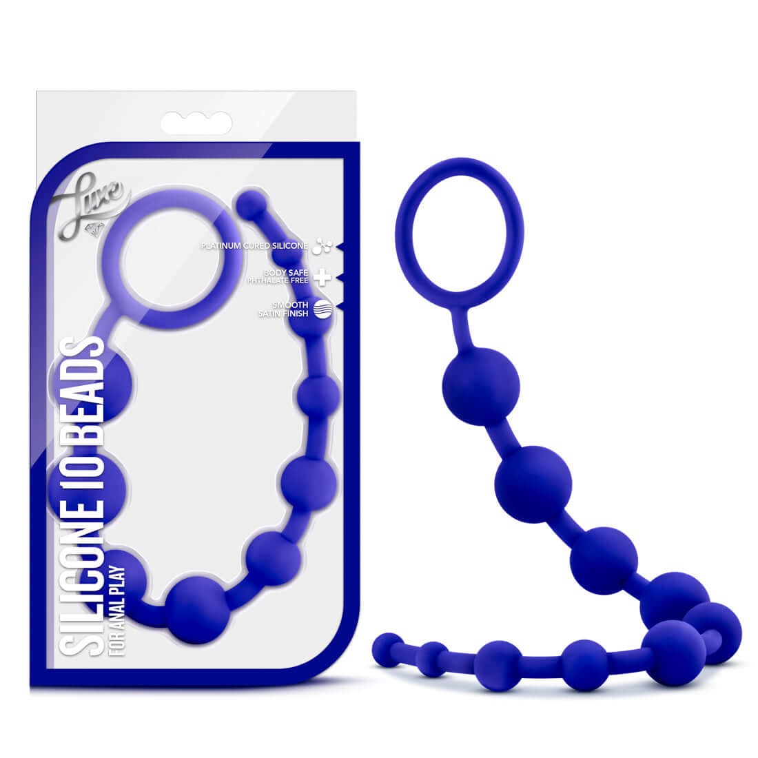 Luxe Silicone 10 Beads - Indigo-1