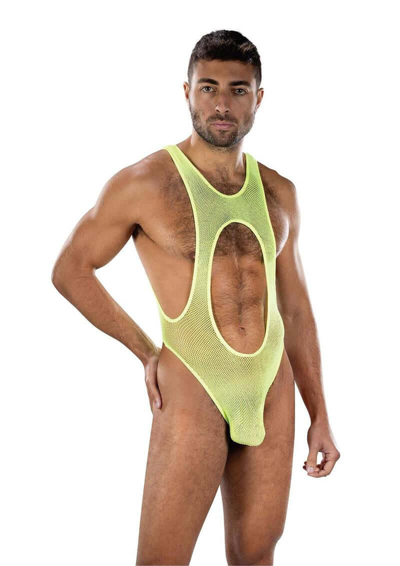 Envy Bare Sunshine Mesh Singlet Os - Yellow-1