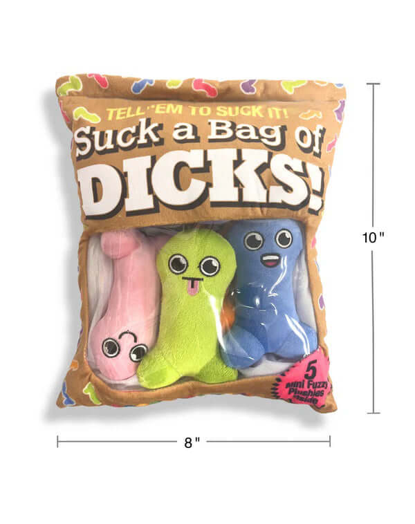 Suck a Bag of Dicks Plushy Pillow With 5 Dicks-1