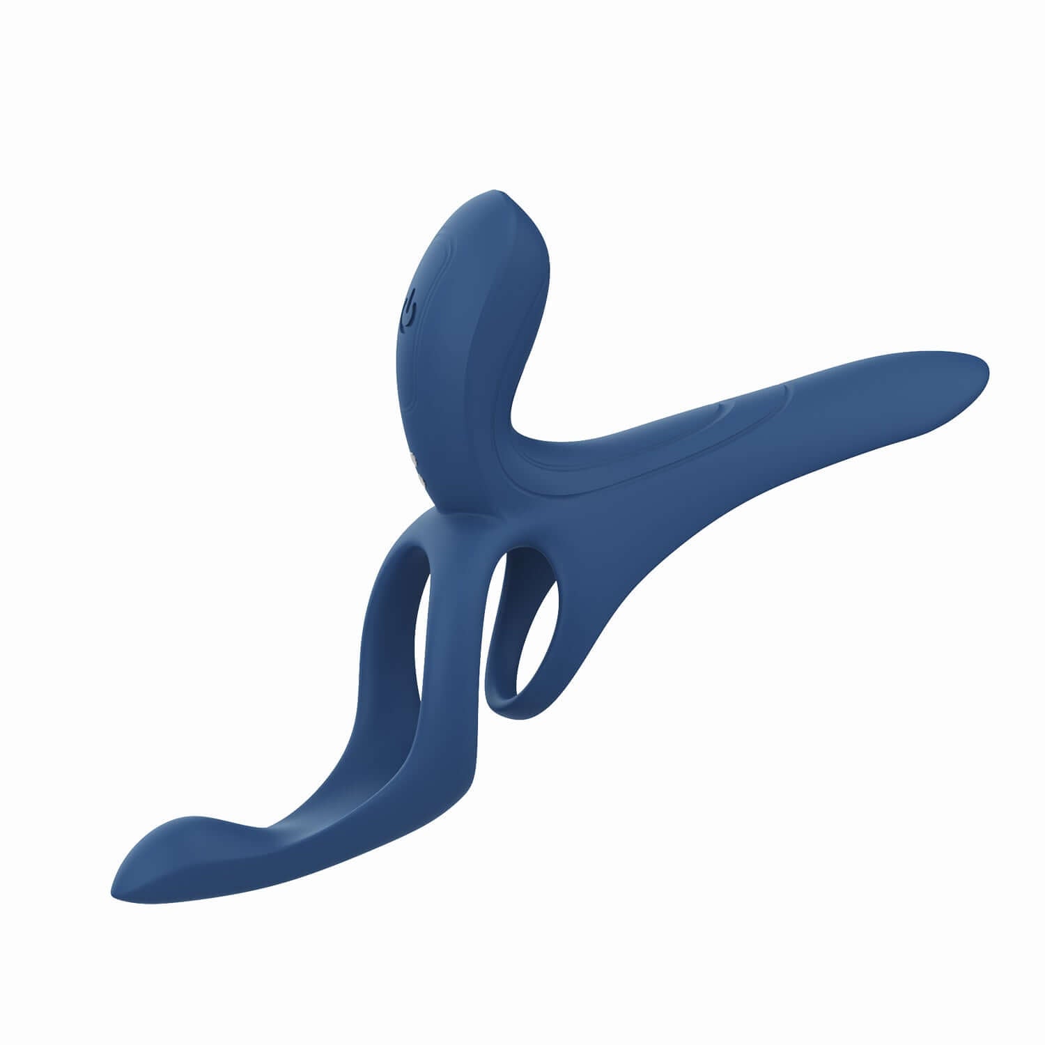 Pleasure Pivot - App Controlled - Couples Vibrator - Navy Blue-0