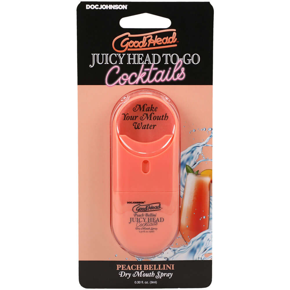Goodhead Juicy Head Cocktails Dry Mouth Spray to-Go - Peach Bellini-0