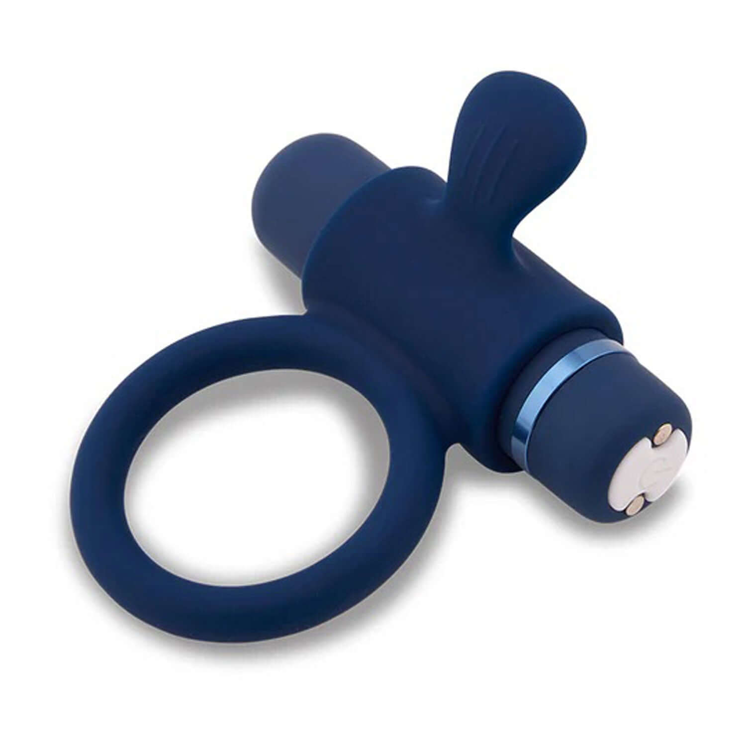 Nu Sensuelle Silicone Bullet Ring - Navy Blue-0