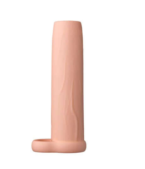 Performance 5.75 Inch Enhancement Penis Sleeve Beige, soft flexible sleeve for enhanced performance.