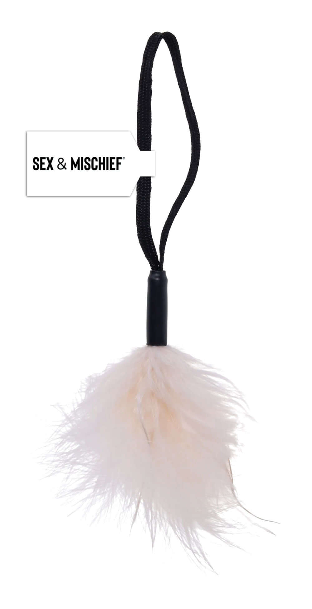 White Wrist Feather Tickler-0