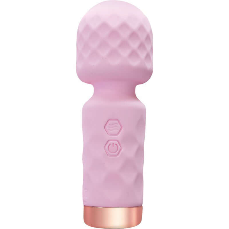 Wet Dreams Lil Wanderer Massager in playful pink design, compact and powerful for on-the-go pleasure.