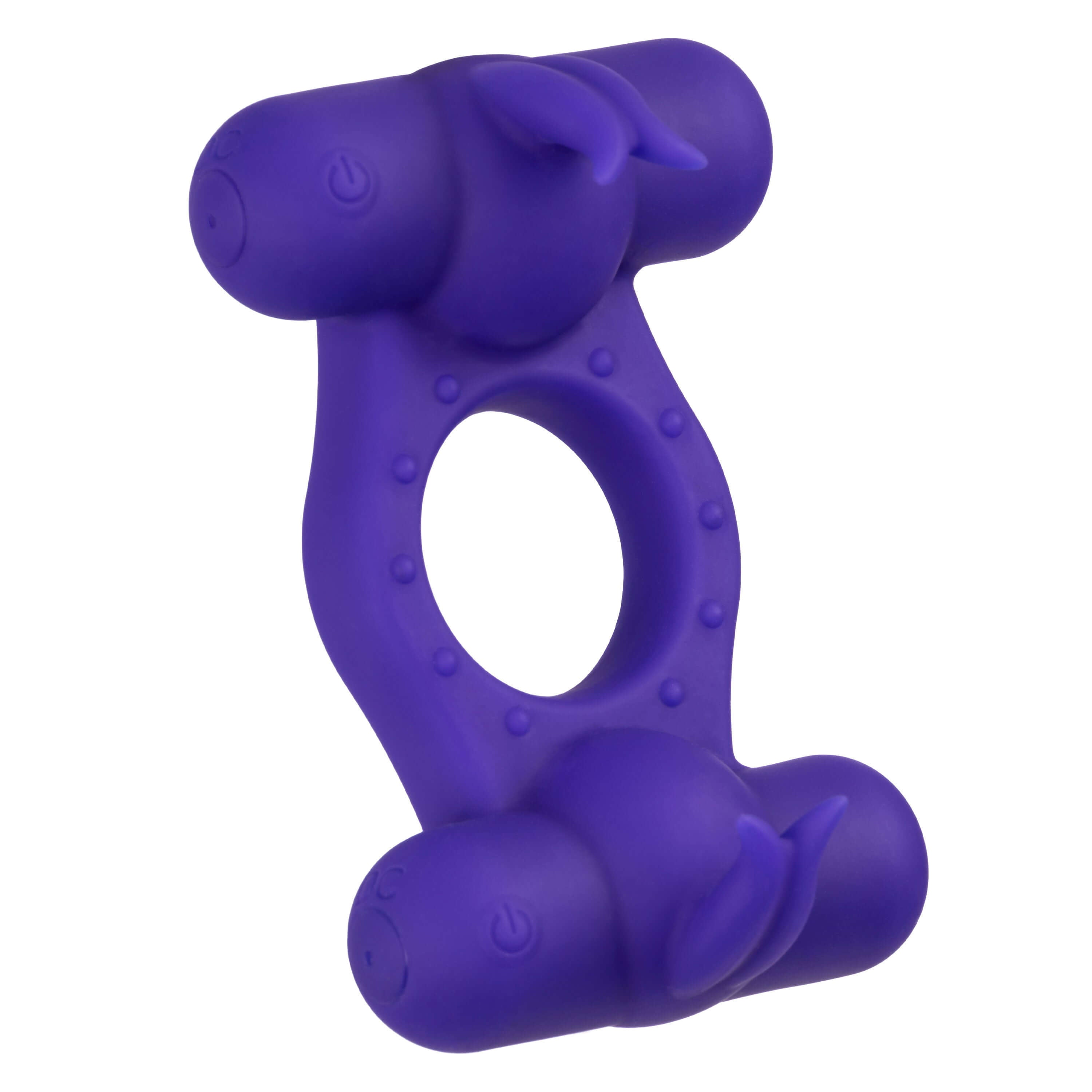 Silicone Rechargeable Triple Orgasm Enhancer - Purple-10