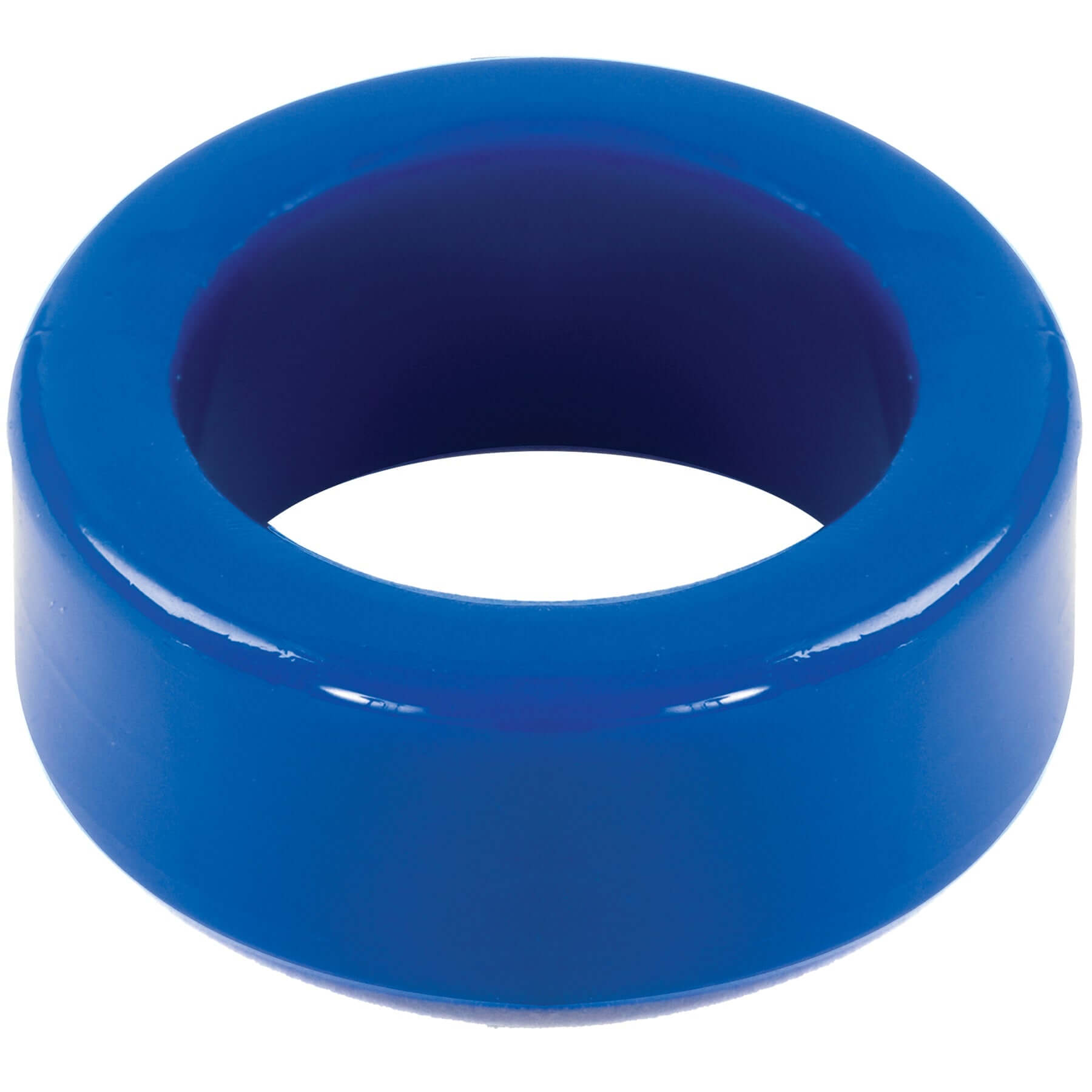 Titanmen Cock Ring Blue, a stretch-to-fit enhancement ring made from non-phthalate TPR material.