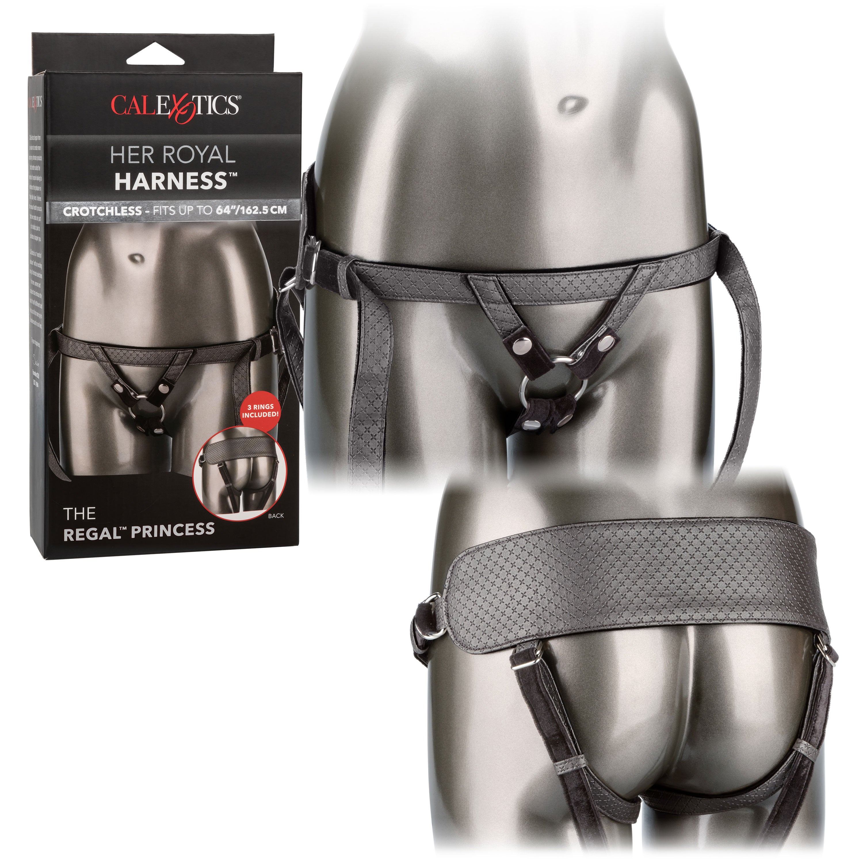 Her Royal Harness the Regal Princess - Pewter-2