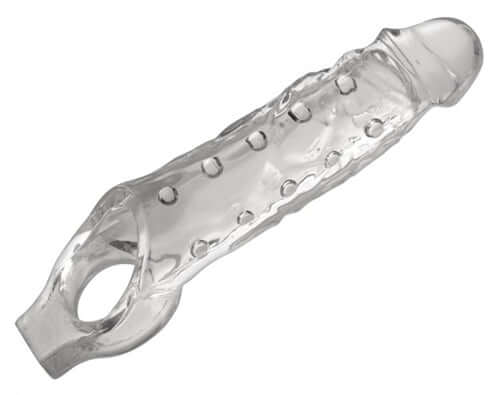 Clearly Ample Penis Enhancer Clear, a clear enhancement sleeve designed for comfort and instant boost.