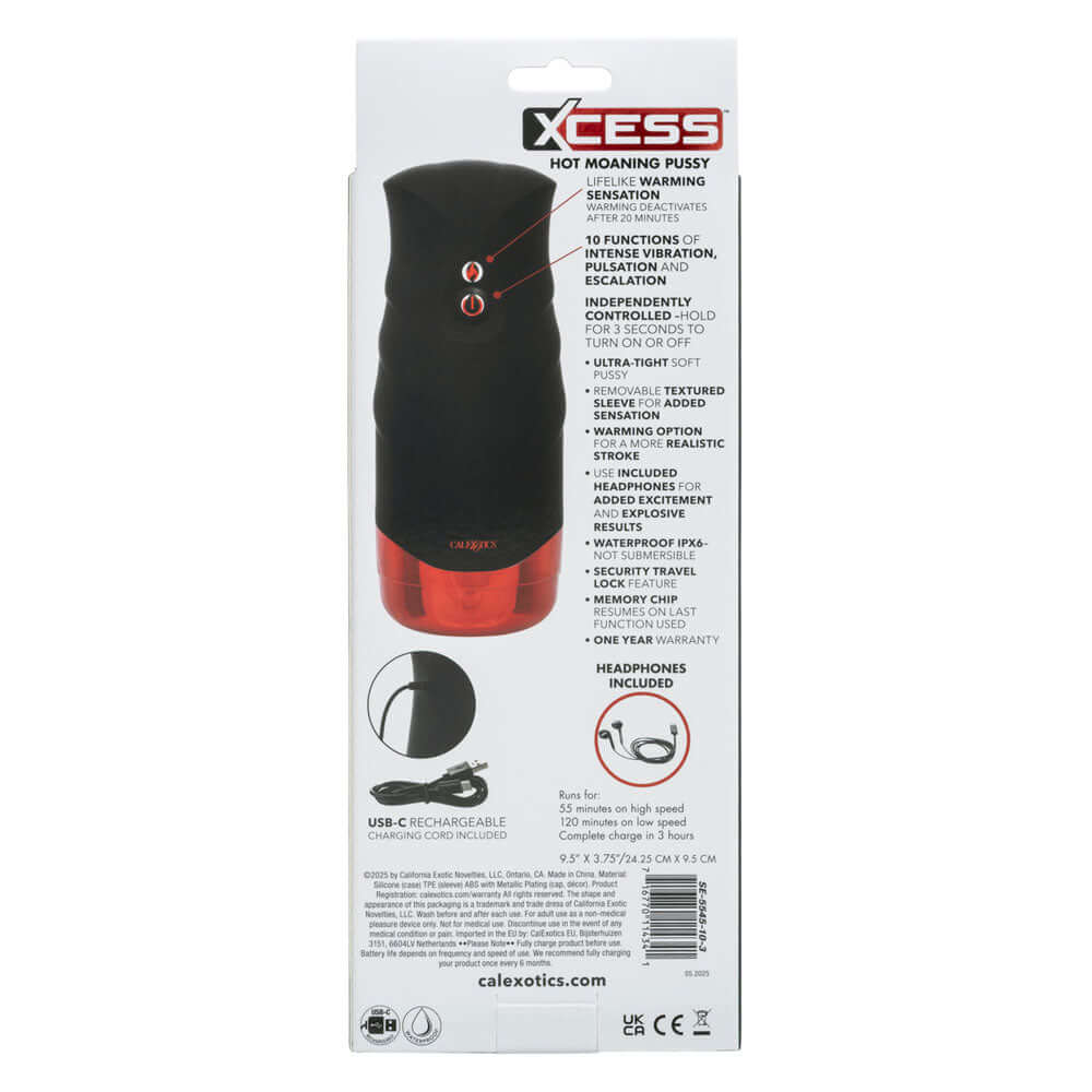 Xcess Hot Moaning Pussy - Black-1