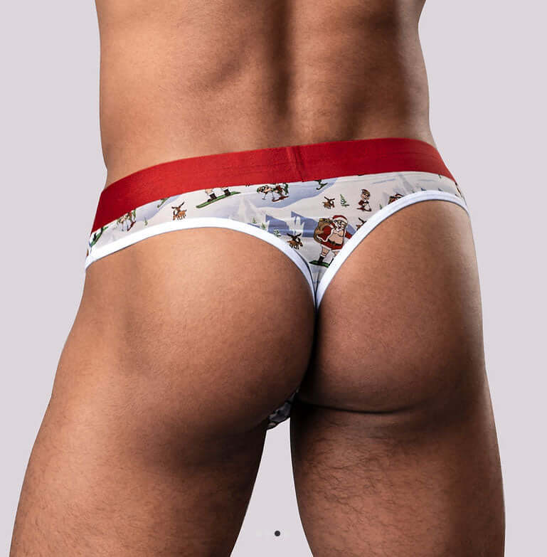 Christmas Thong Sheer Thong - Small/medium-1