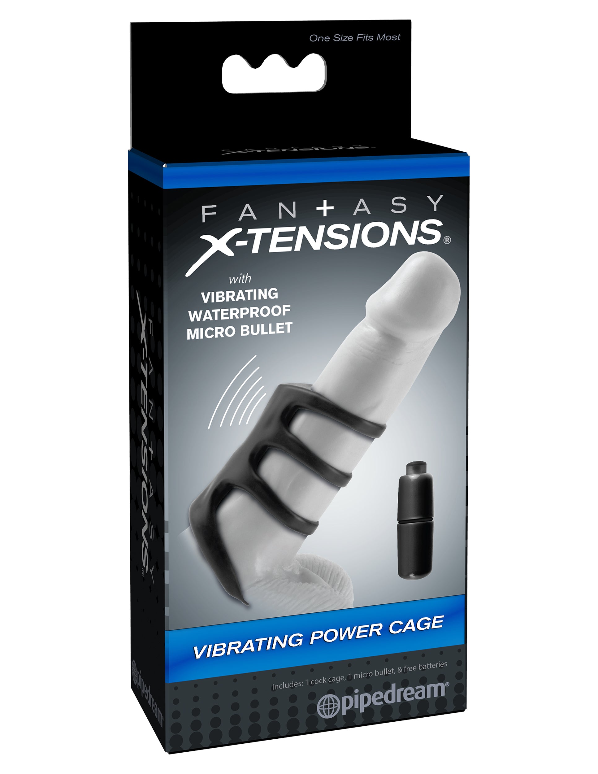 Fantasy X-Tensions Vibrating Power Cage - Black-0
