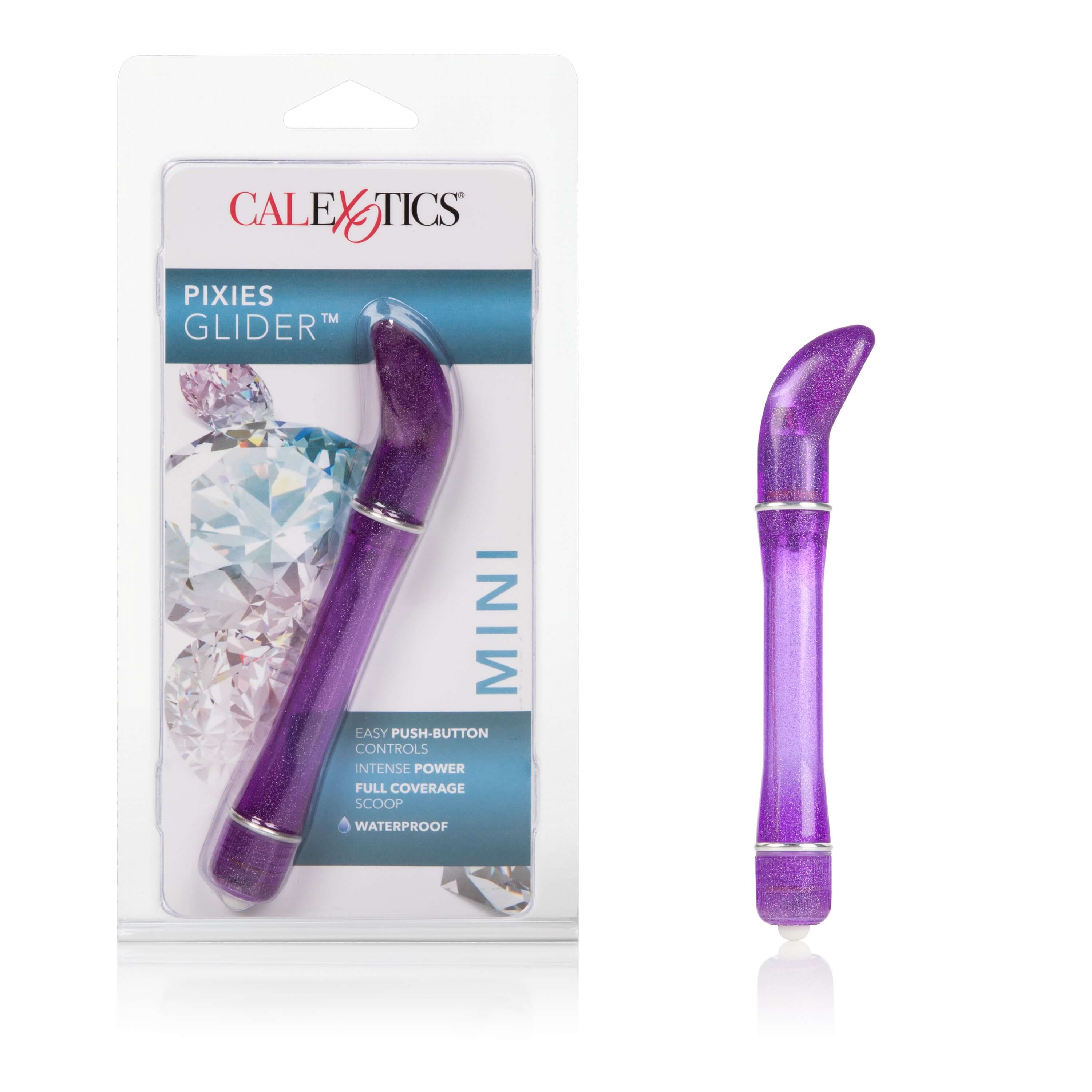 Pixies Glider Waterproof Vibe - Purple-0