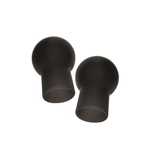 Nipple Play Silicone Advanced Nipple Suckers Black for intense nipple stimulation and comfortable suction.