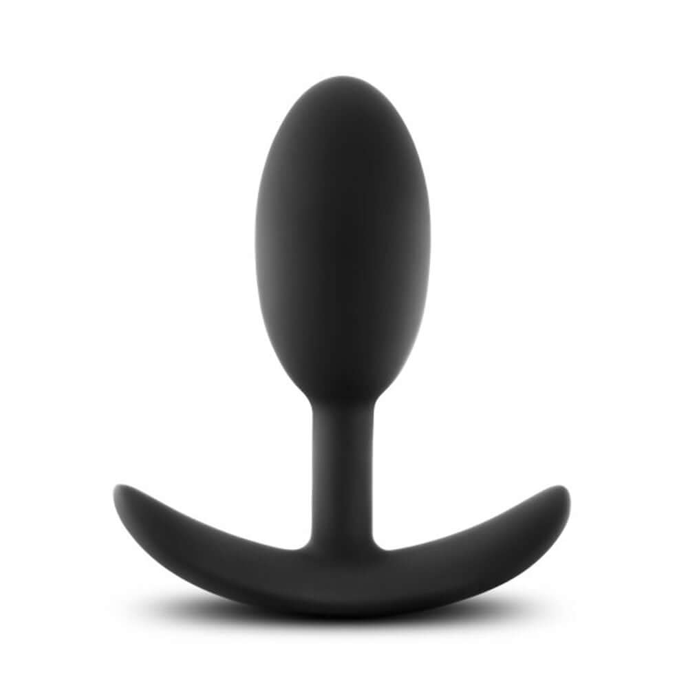 Luxe - Wearable Vibra Slim Plug - Medium - Black-0