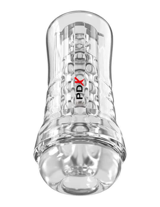 Pdx Elite Viewtube Plus See-Thru Ez-Grip Stroker - Clear-1