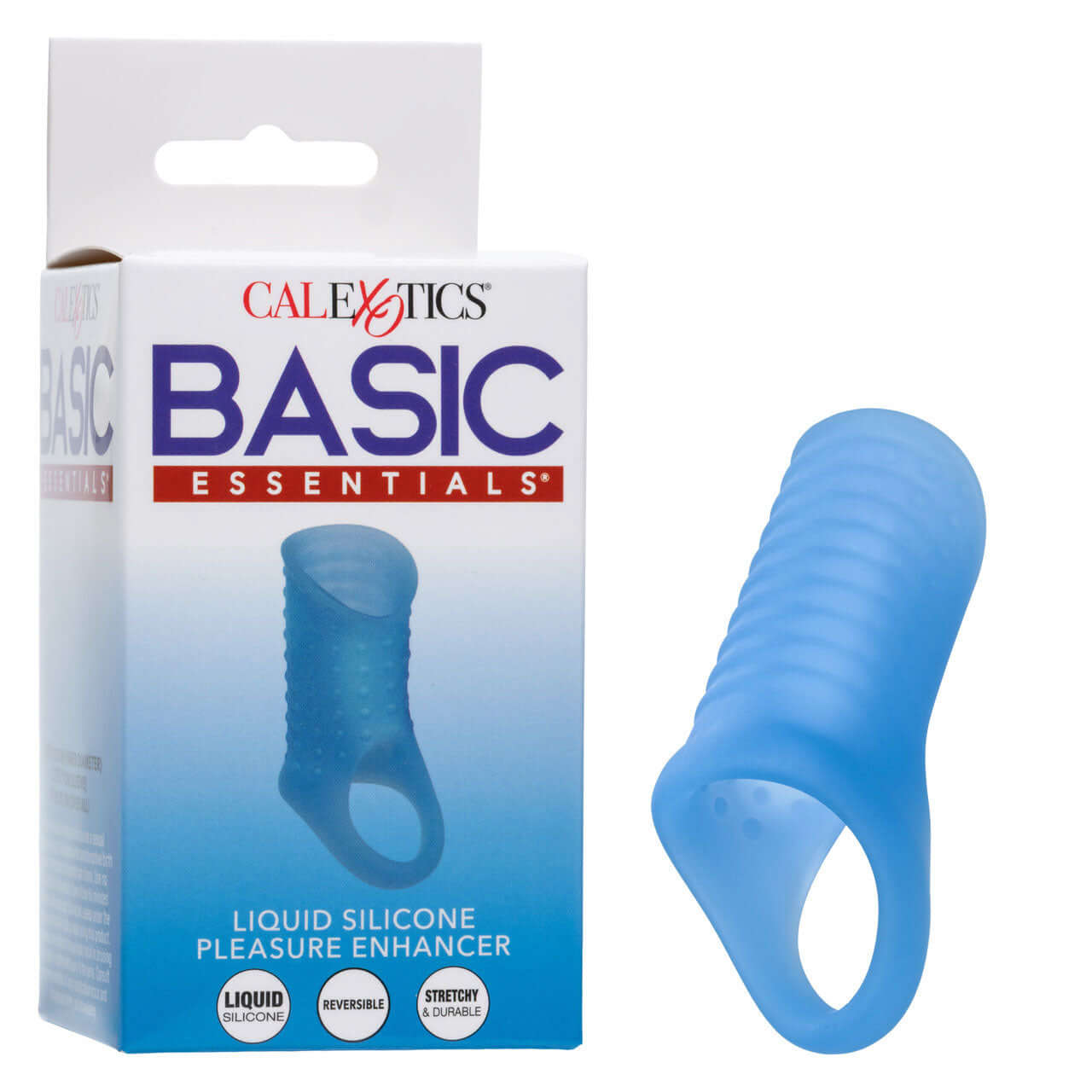 Basic Essentials Liquid Silicone Pleasure Enhance - Blue-1