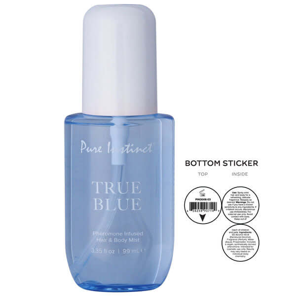 Pure Instinct Pheromone Hair and Body Mist True Blue 3.35oz-1