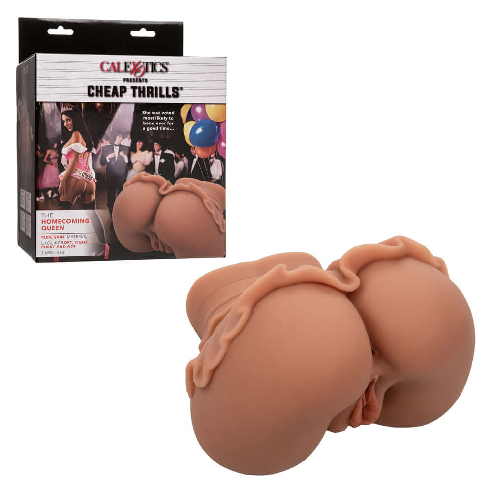 Cheap Thrills The Homecoming Queen ultra-realistic Pure Skin masturbator with dual entry and packaging box.