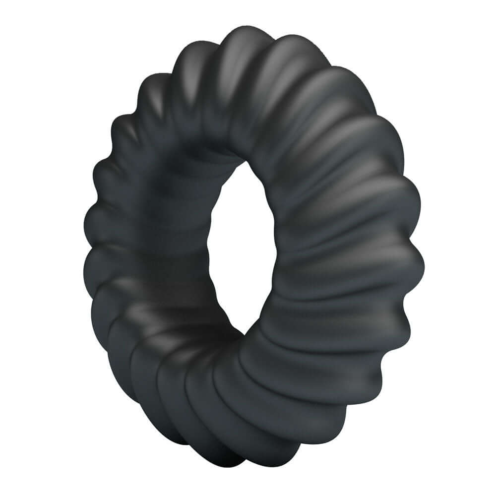 Fitz Cockring Super Soft Silicone Black, a high-quality silicone cock ring for enhanced sensation and longer-lasting erections.