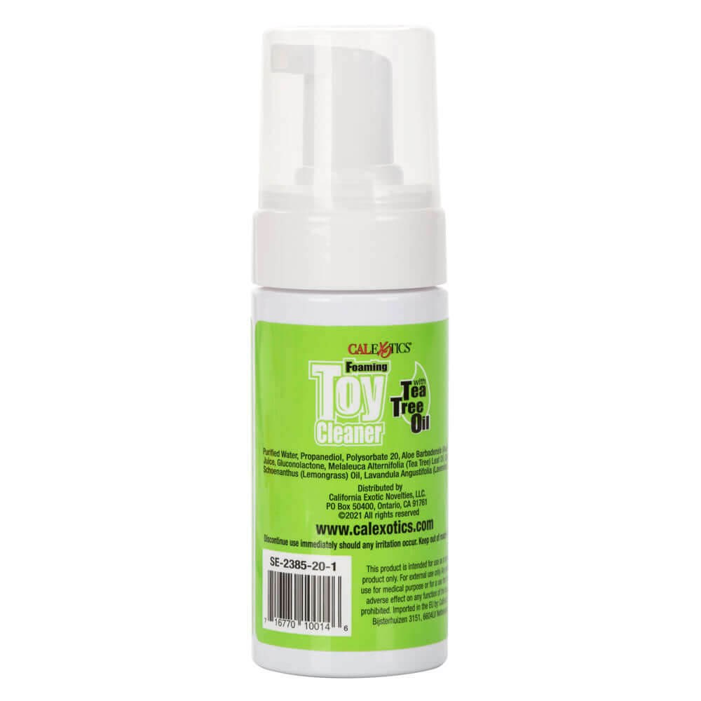 Foaming Toy Cleaner With Tea Tree Oil 4 Oz - Eco-friendly intimate toy cleaner for hygiene and safety.