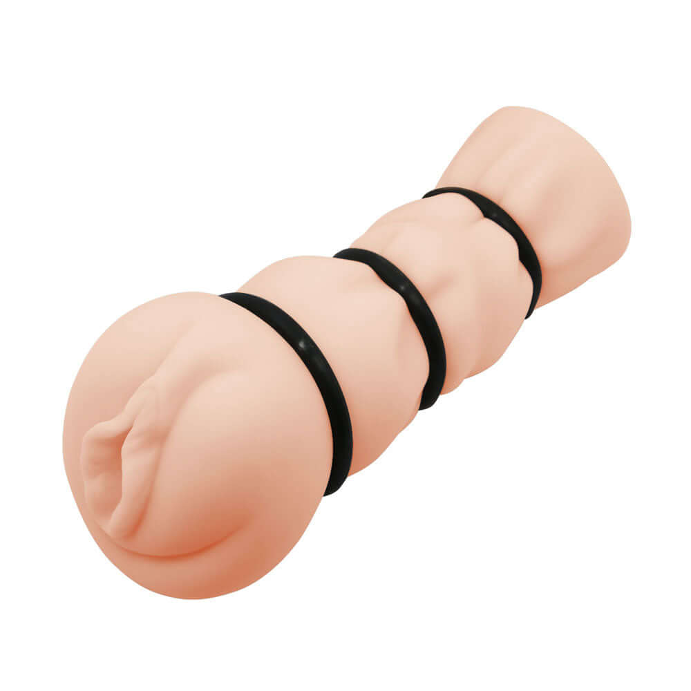 Pocket Pussy 3D Vagina Stroker White, a compact and realistic male masturbator for intense stimulation.