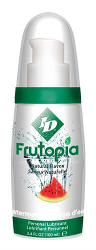 ID Frutopia Natural Flavor Watermelon 3.4 Oz personal lubricant bottle showcasing refreshing watermelon flavor.