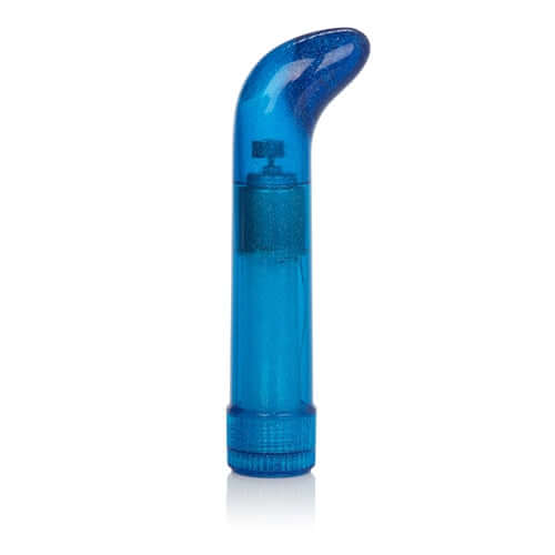 Shanes World Sparkle G Vibe Blue compact personal massager for targeted G-spot stimulation.