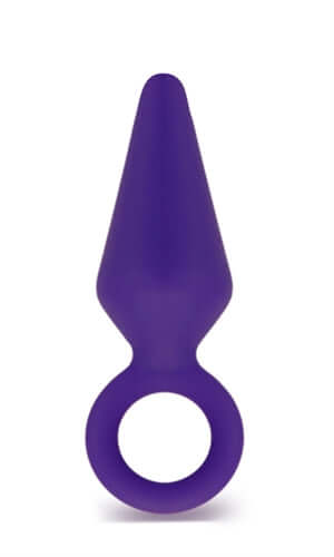 Candy Rimmer Plug Medium Purple, a beginner-friendly anal plug crafted from smooth body-safe silicone.