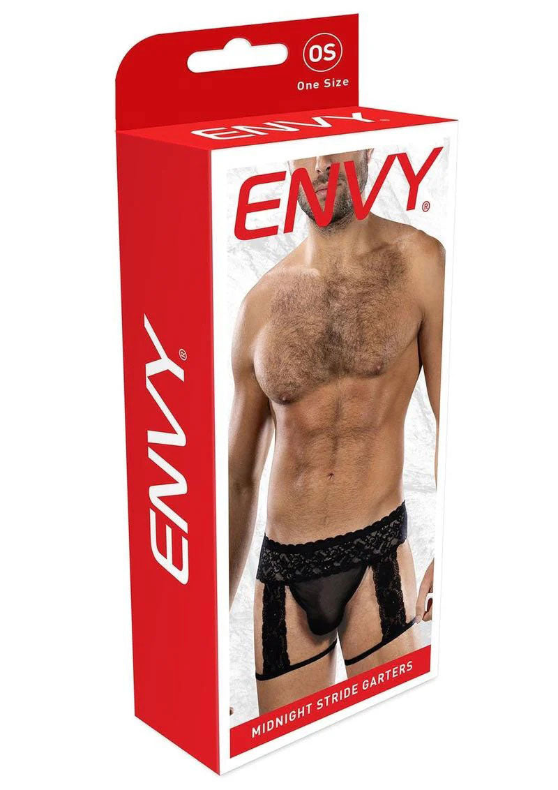 Midnight Stride Garters - Os - Black-0