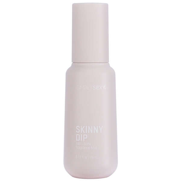 Simply Sexy Pheromone Hair & Body Mist Skinny Dip 3.35 Oz bottle with soft packaging design.