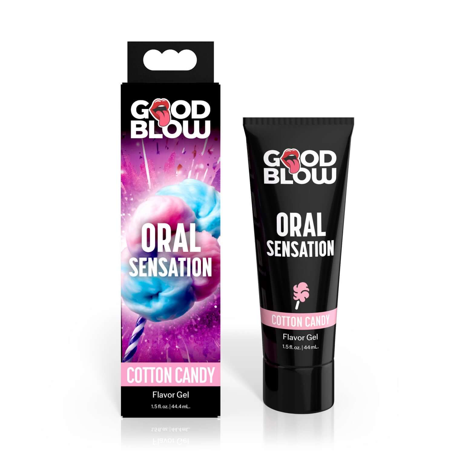 Good Blow Oral Sensation Gel Cotton Candy flavored product with packaging for enhanced oral experience.