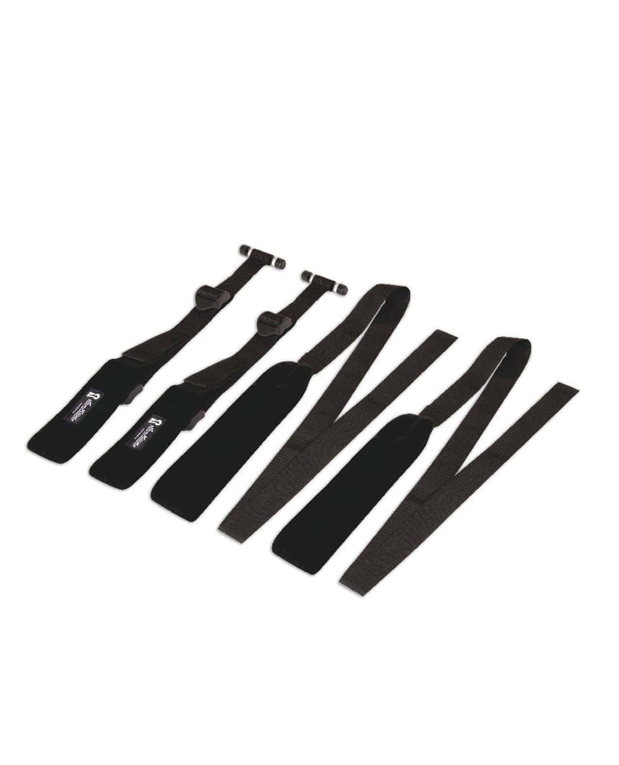 Door Slam Love Swing - versatile black sex swing laid out showcasing straps and connectors for easy setup on any standard door.