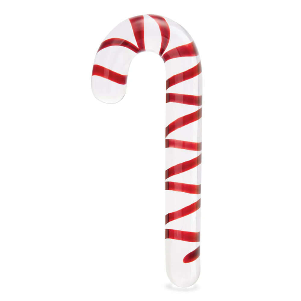 Candy Cane Dream 7.5" Glass Dildo-1