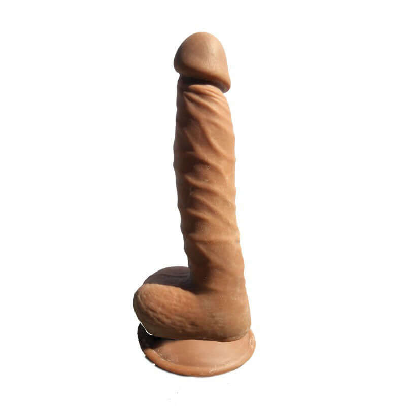 Skinsations Latin Lover Series 8 Inches Papasito realistic dildo with lifelike detailing and hands-free play options.