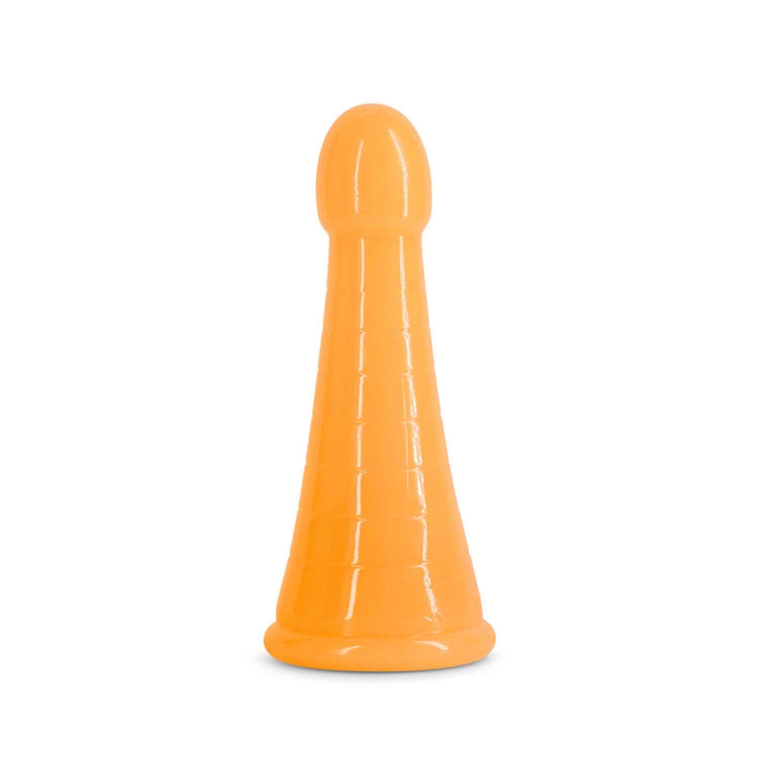 Firefly Phoenix Orange glow-in-the-dark TPE dildo, playful and body-safe, suitable with all lubricants.