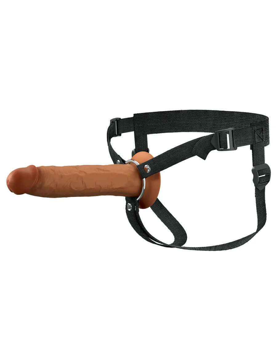 Fantasy X-Tensions Elite 9" Silicone Hollow Strap on - Brown-1