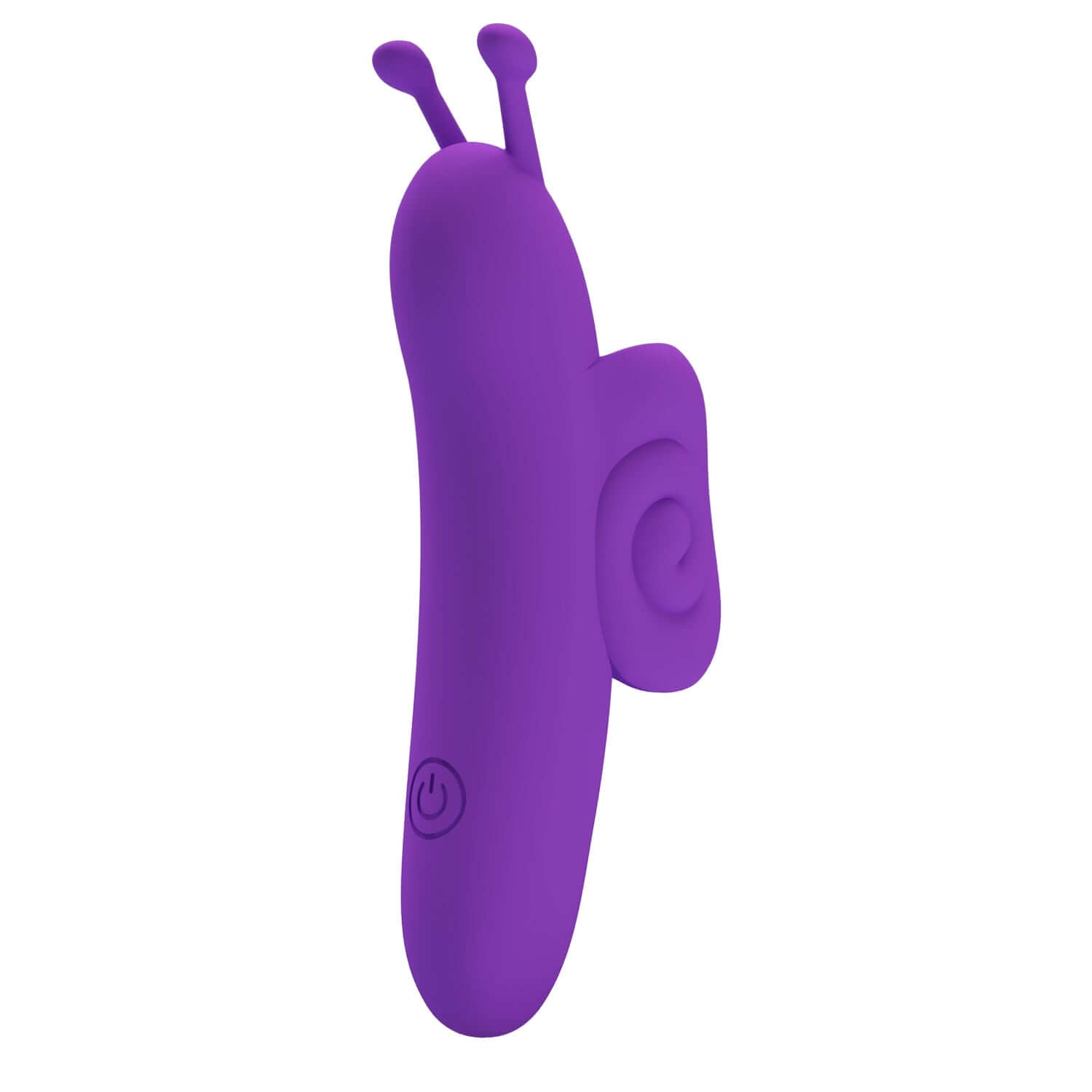 Purple snail honey finger vibrator with ergonomic design and 10 vibration modes for targeted stimulation.