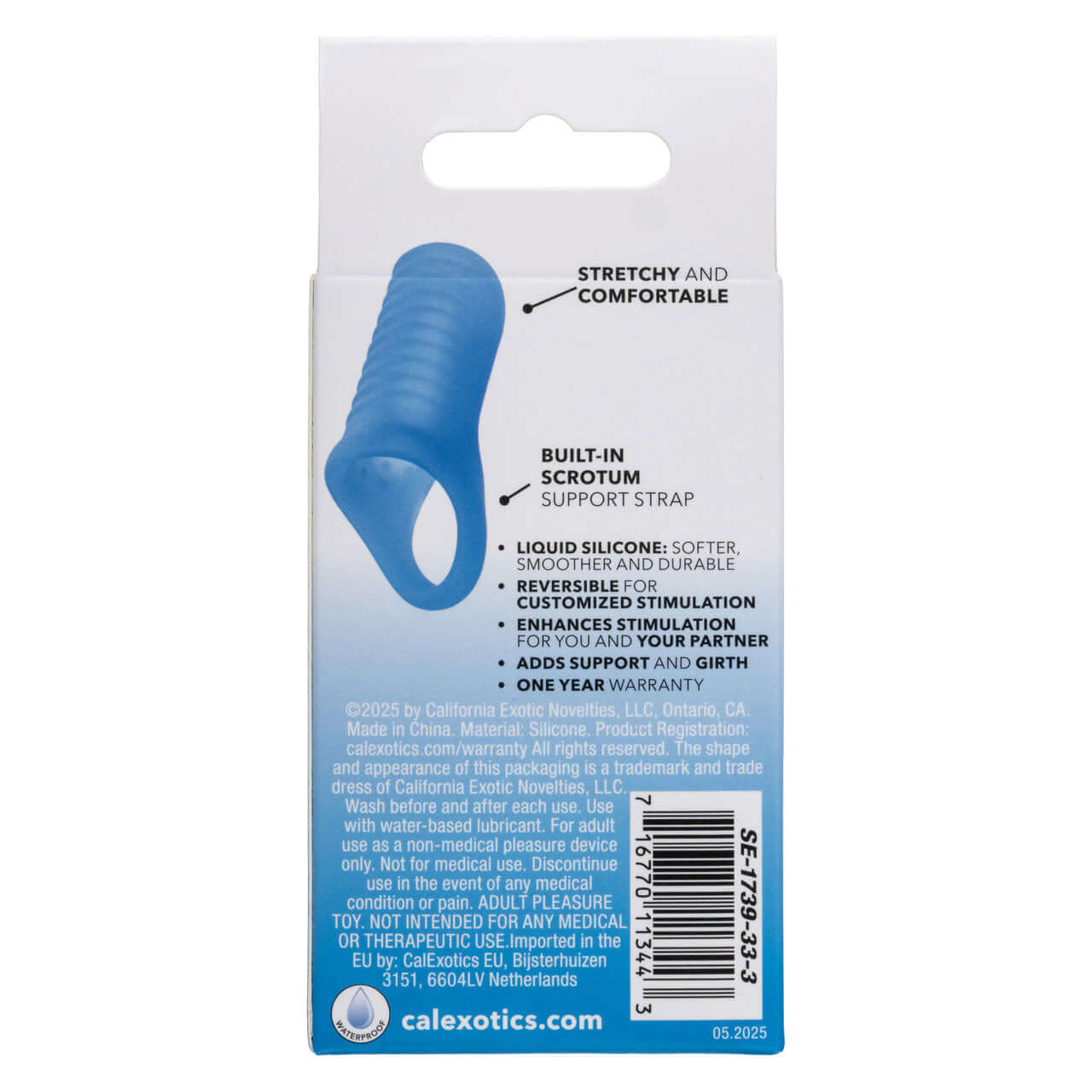 Basic Essentials Liquid Silicone Pleasure Enhance - Blue-0