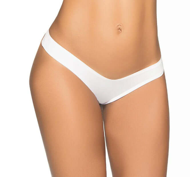 Flattering Mini Srunchy Panty - Small/medium - White-0