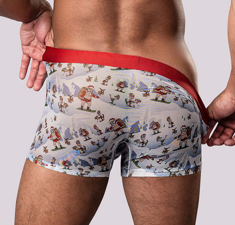 Christmas Trunks Seamless Sheer Short - Xlg-1