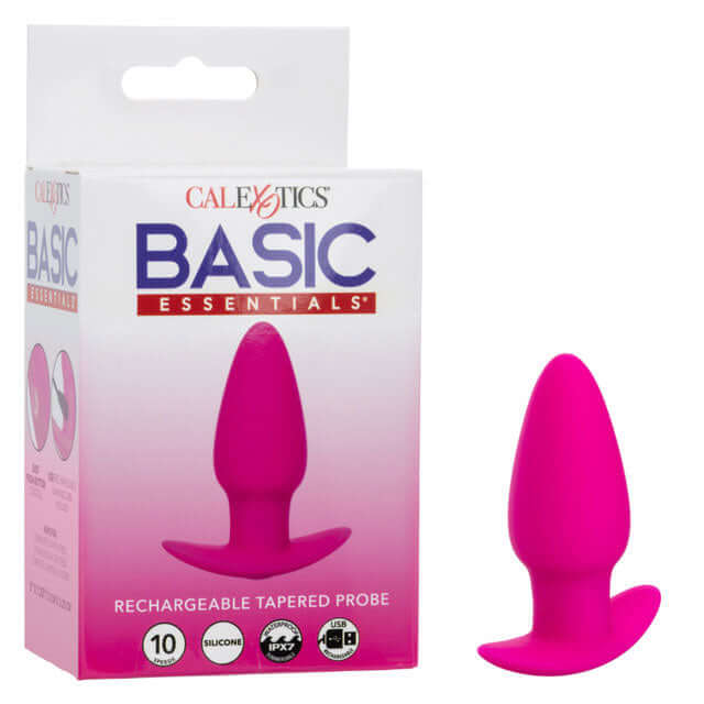 Basic Essentials Rechargeable Tapered Probe - Pink-1