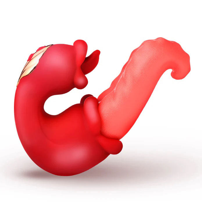 Lickgasm Lick Lasher Licking Vibrator - Red-1