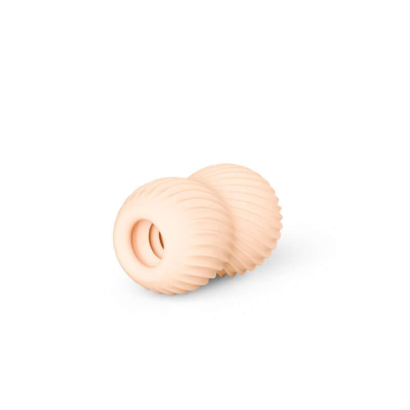 Pocket Pals Handy Strokers Misty White, compact reversible TPE stroker with two exciting textures.