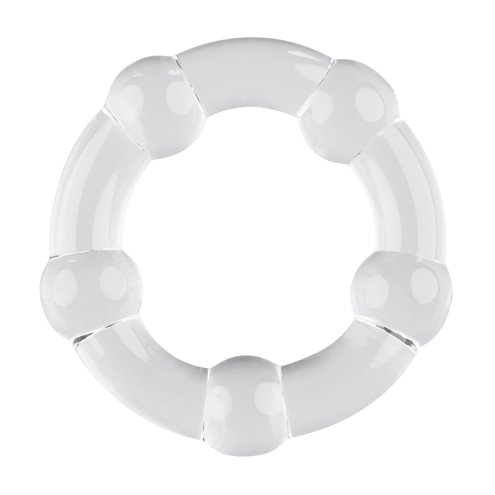 Selopa Erection Rings 3 Pack Clear - stretchy support ring in clear design for customized comfort and firmness.