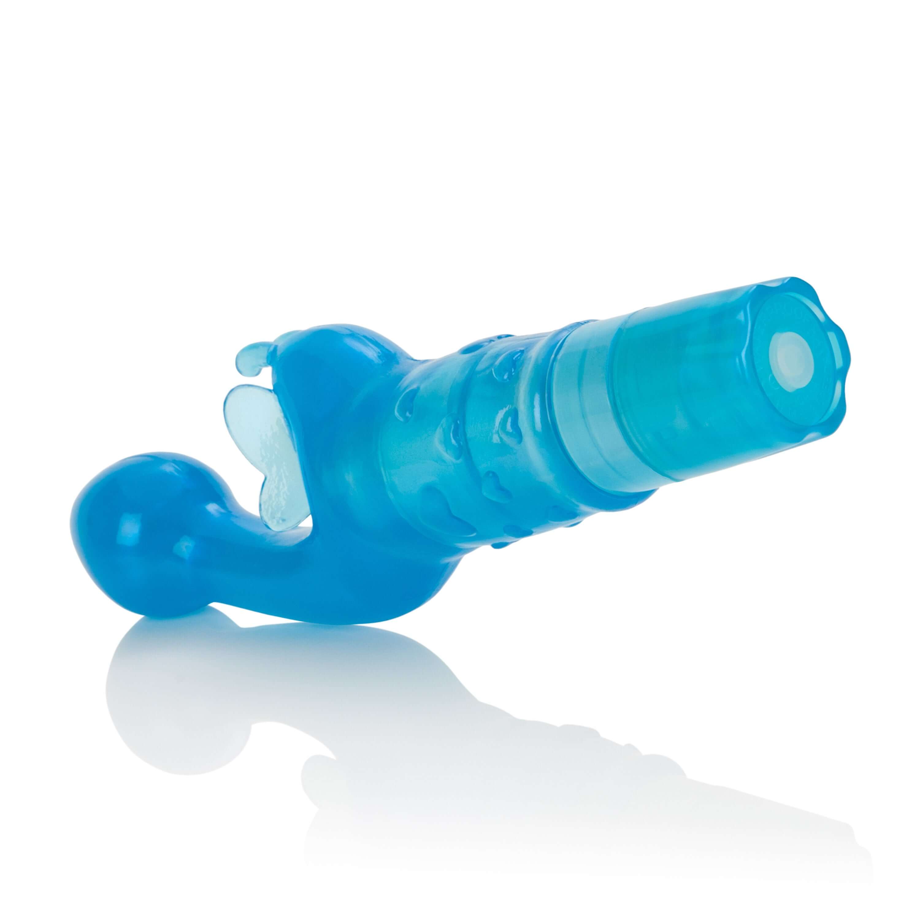 The Original Butterfly Kiss Vibrator Blue with G-spot stimulator and teasing wings.