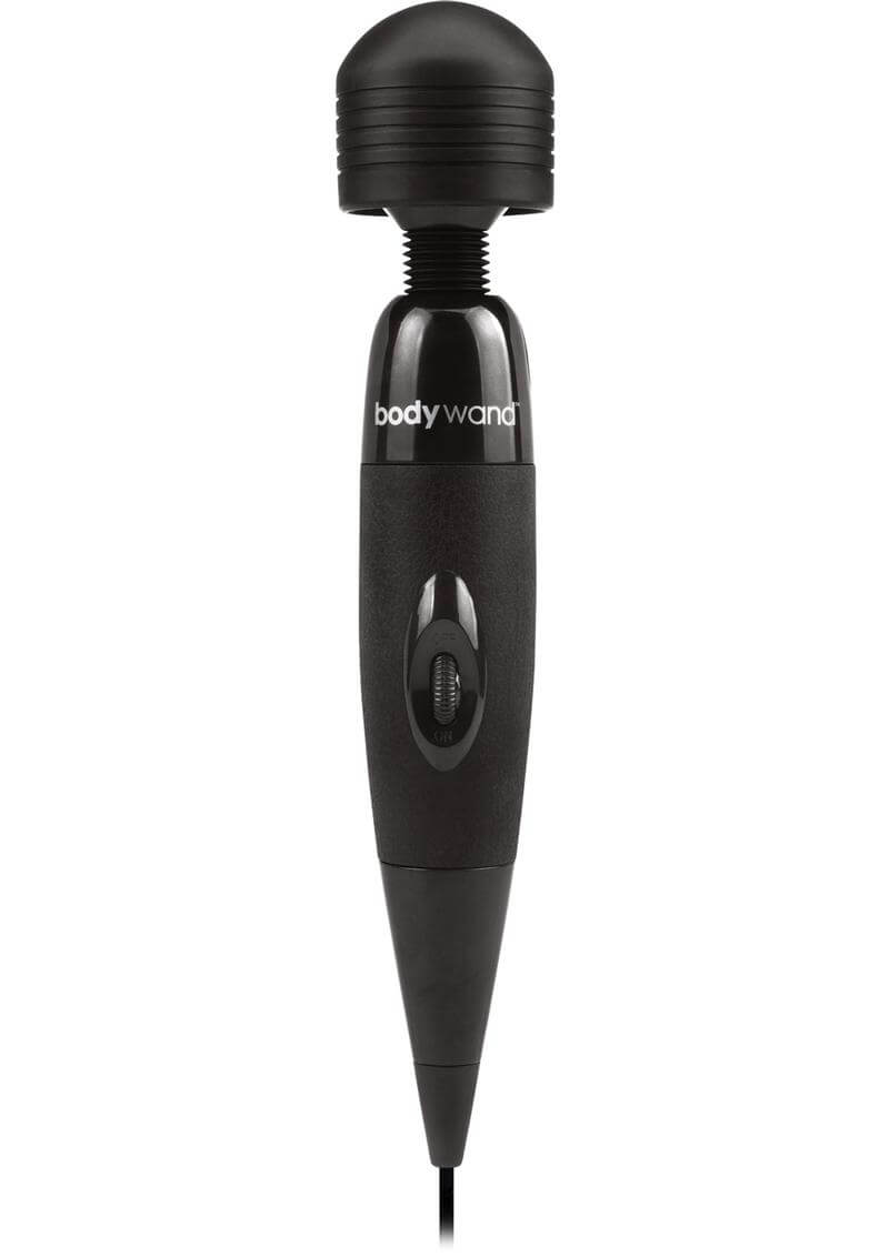 Bodywand Original Wand Massager Black showcasing its sleek, ergonomic design and strong performance features.