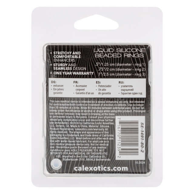 Alpha Liquid Silicone Beaded Rings-0