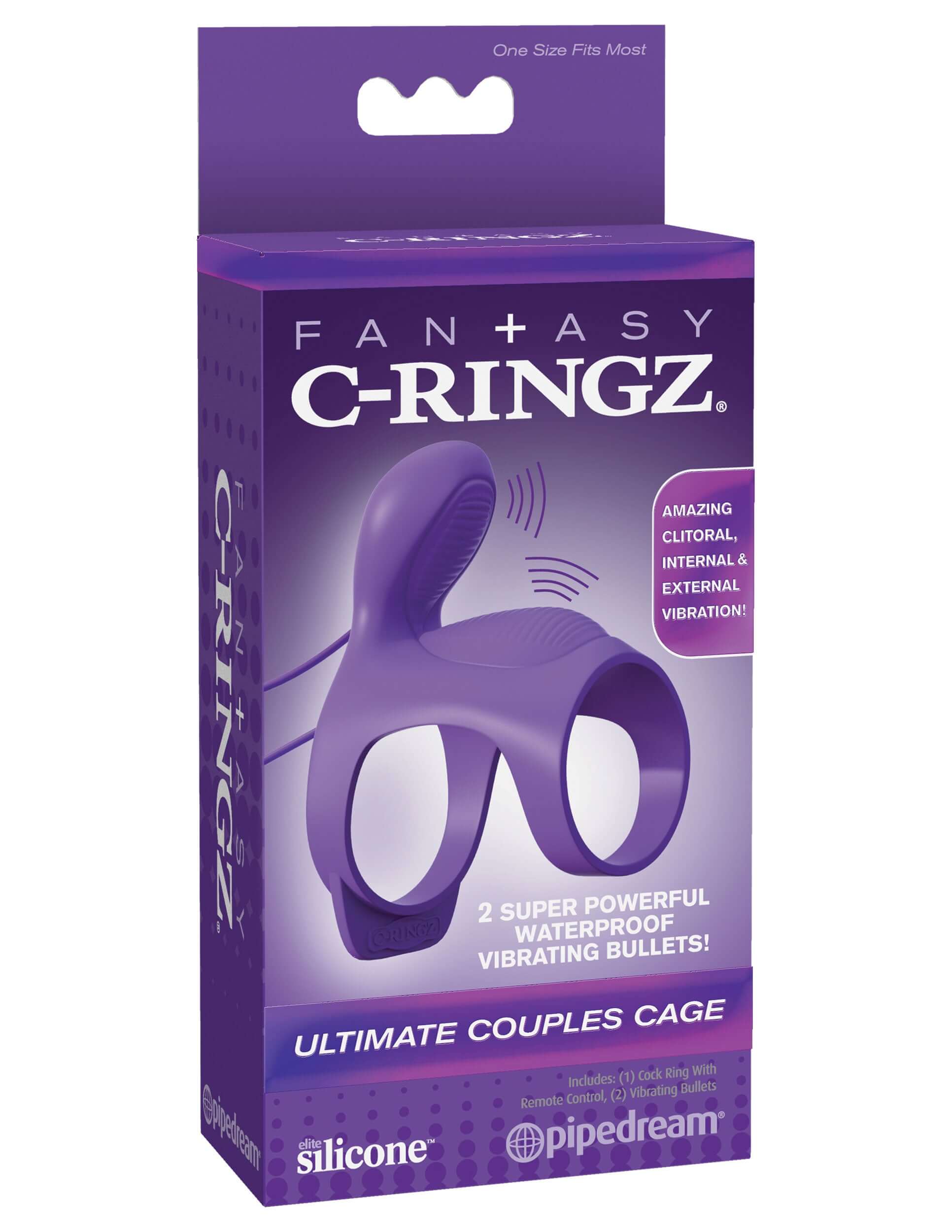 Fantasy C-Ringz Ultimate Couples Cage - Purple-5