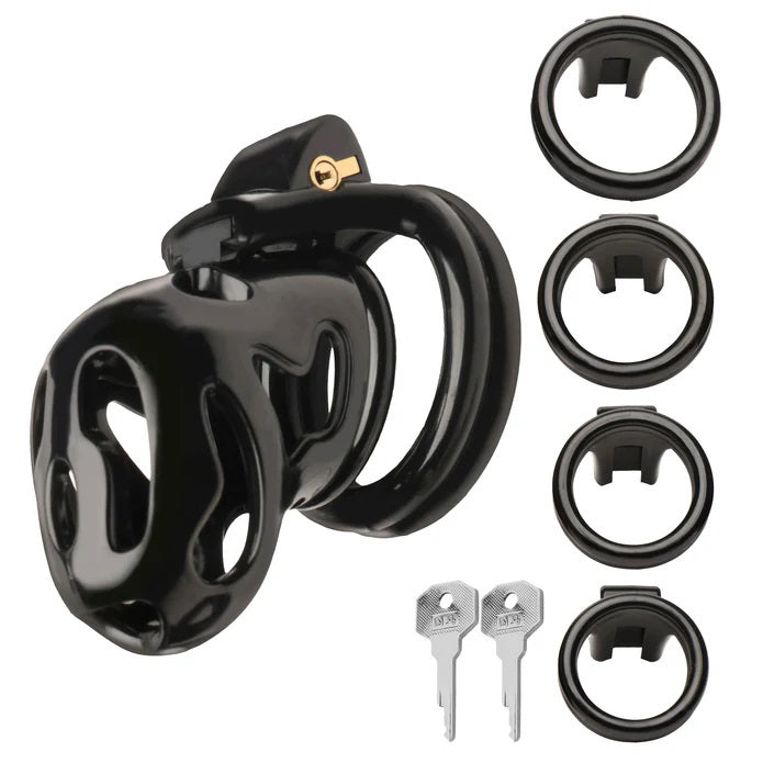 Hard Stop Double Ring Chastity Cage-1